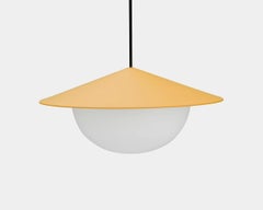 Zeitgenössische Pendelleuchte ''Alley'' von AGO ''Groß, Senf''