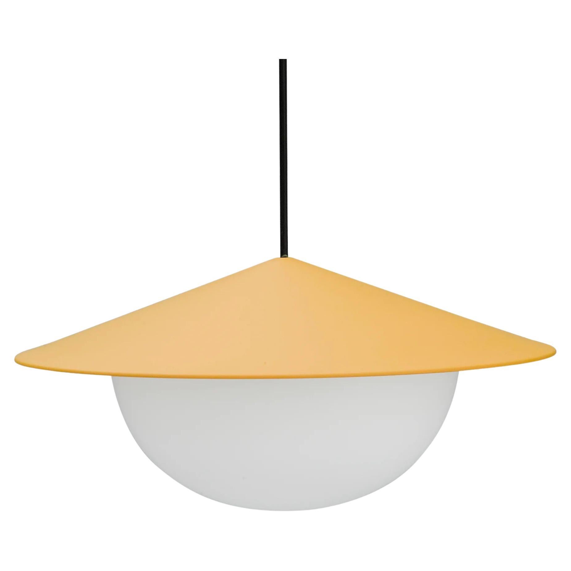 Contemporary Pendant Lamp 'Alley' by AGO 'Large, Mustard'