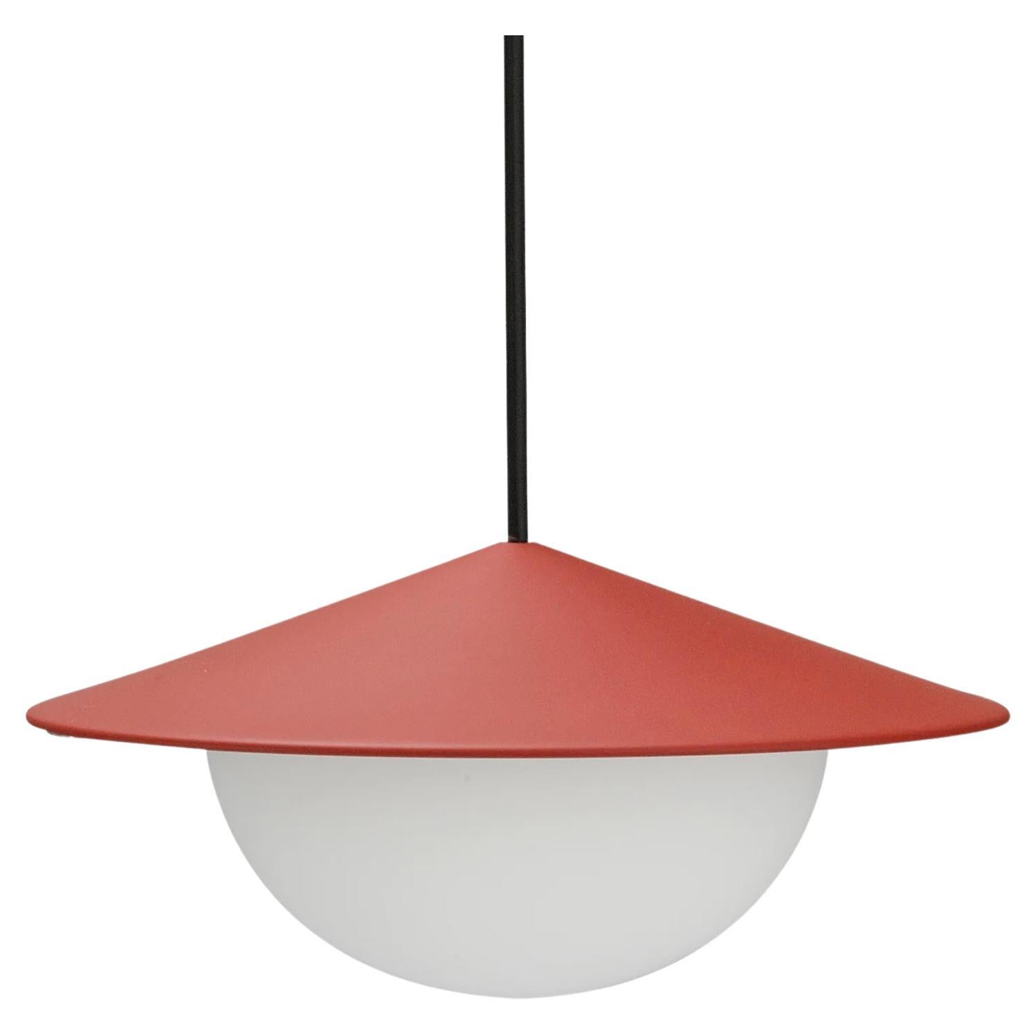 Contemporary Pendant Lamp 'Alley' by AGO 'Small-Brick Red'