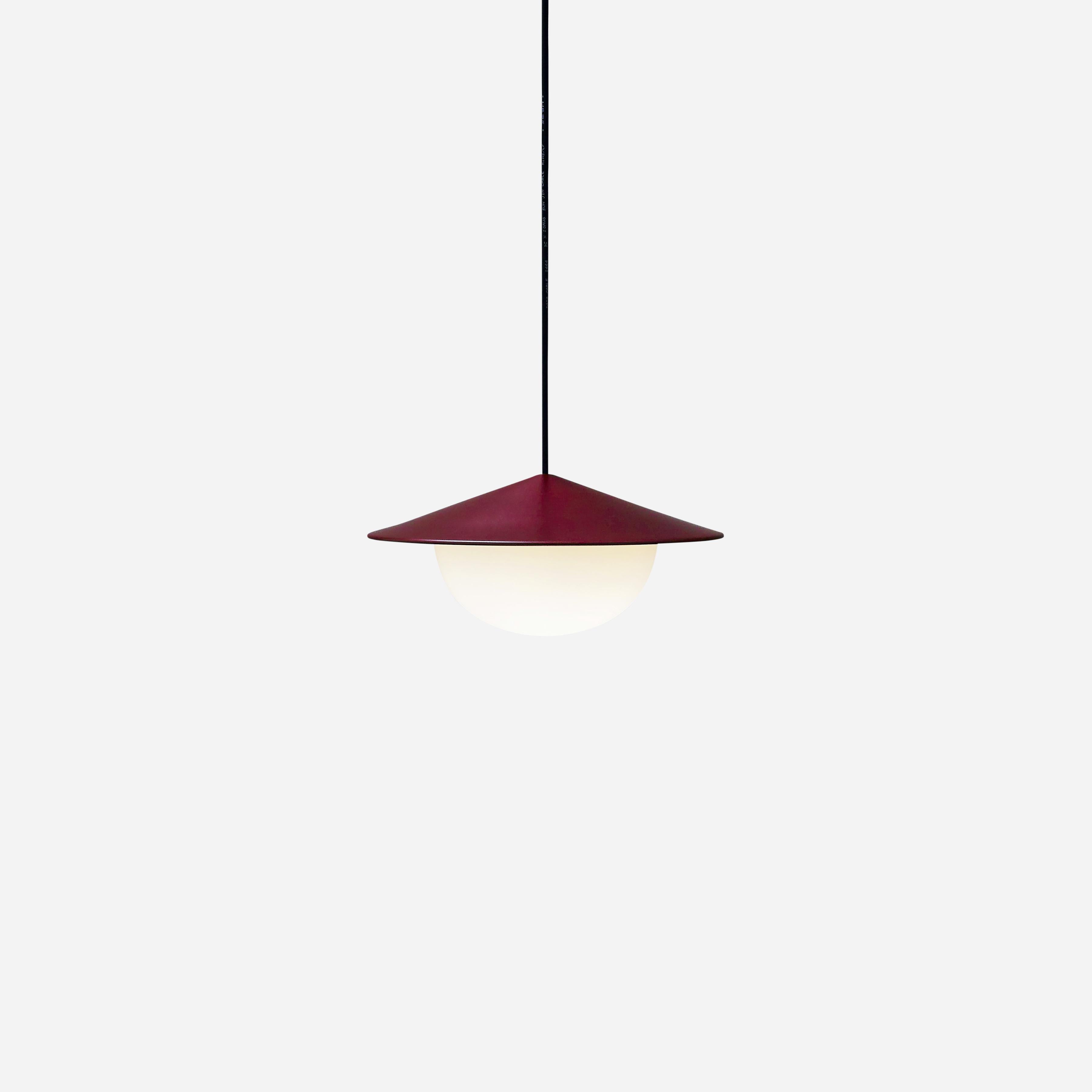 burgundy pendant light