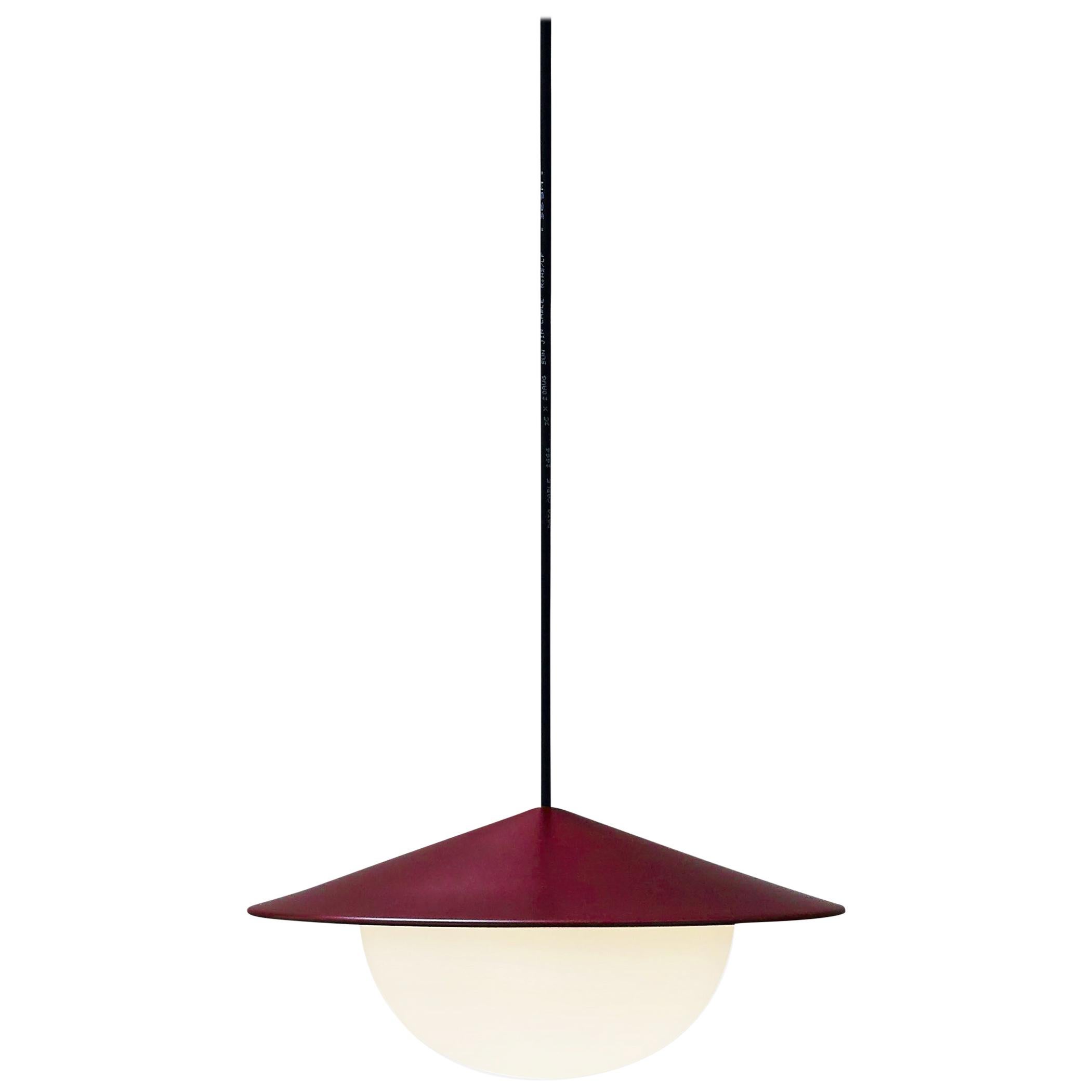 Contemporary Pendant Lamp 'Alley' by AGO 'Small-Burgundy' For Sale