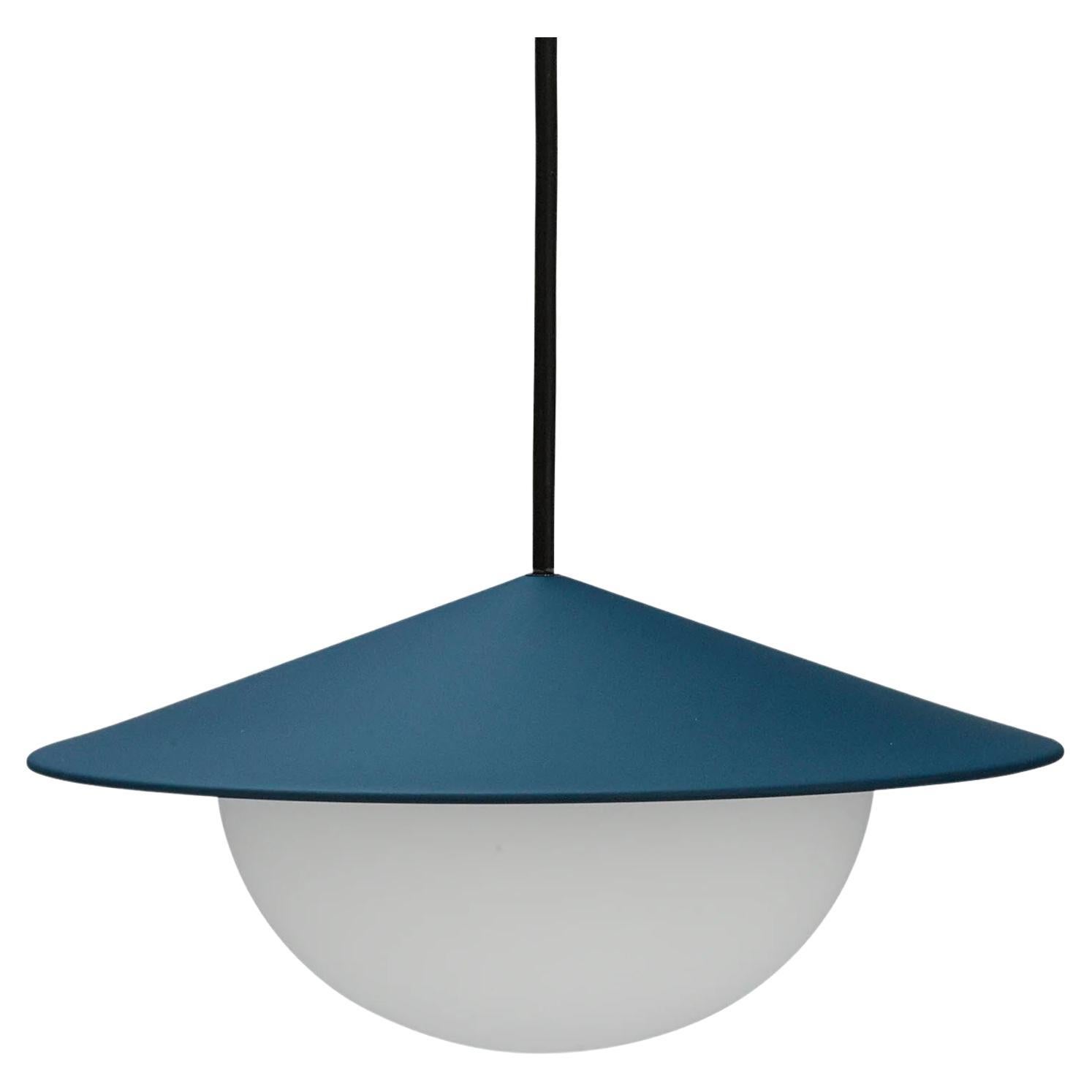 Contemporary Pendant Lamp 'Alley' by AGO 'Small- Dark Blue' For Sale