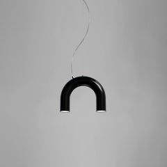 Lampada a sospensione Contemporary 'Arch Single' di Oblure, Nero