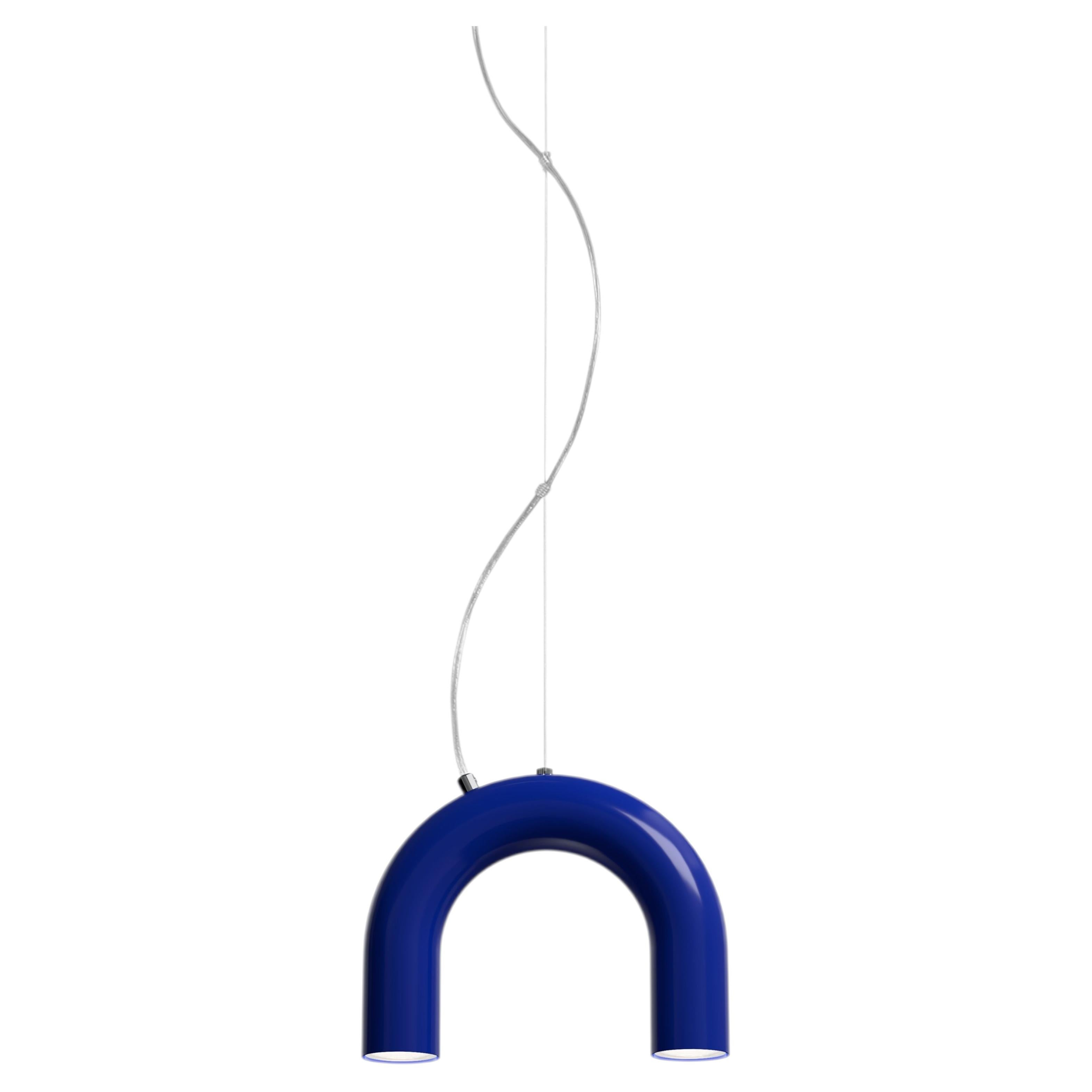 Lampada a sospensione Contemporary 'Arch Single' di Oblure, Blu