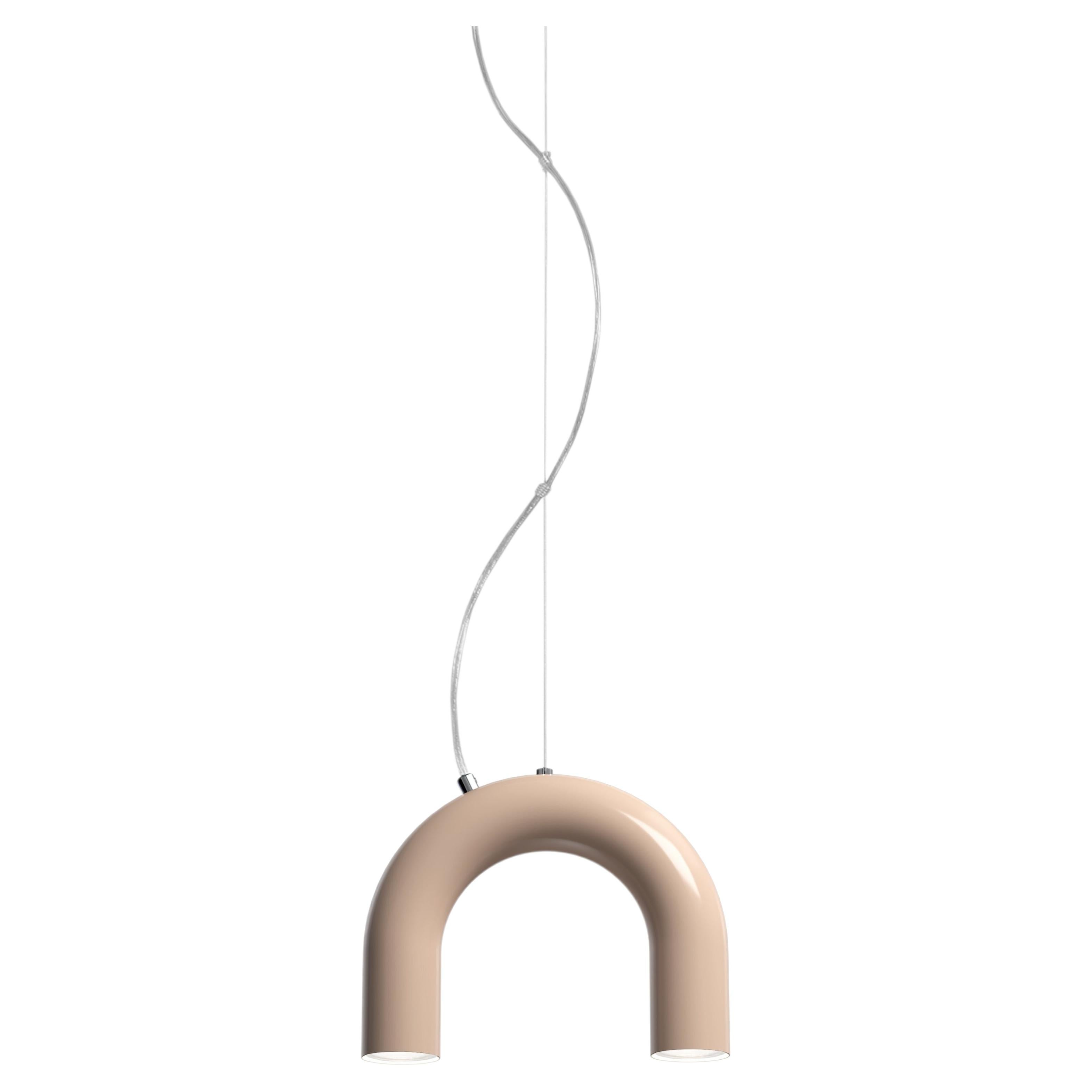Lampada a sospensione Contemporary 'Arch Single' di Oblure, Nude in vendita