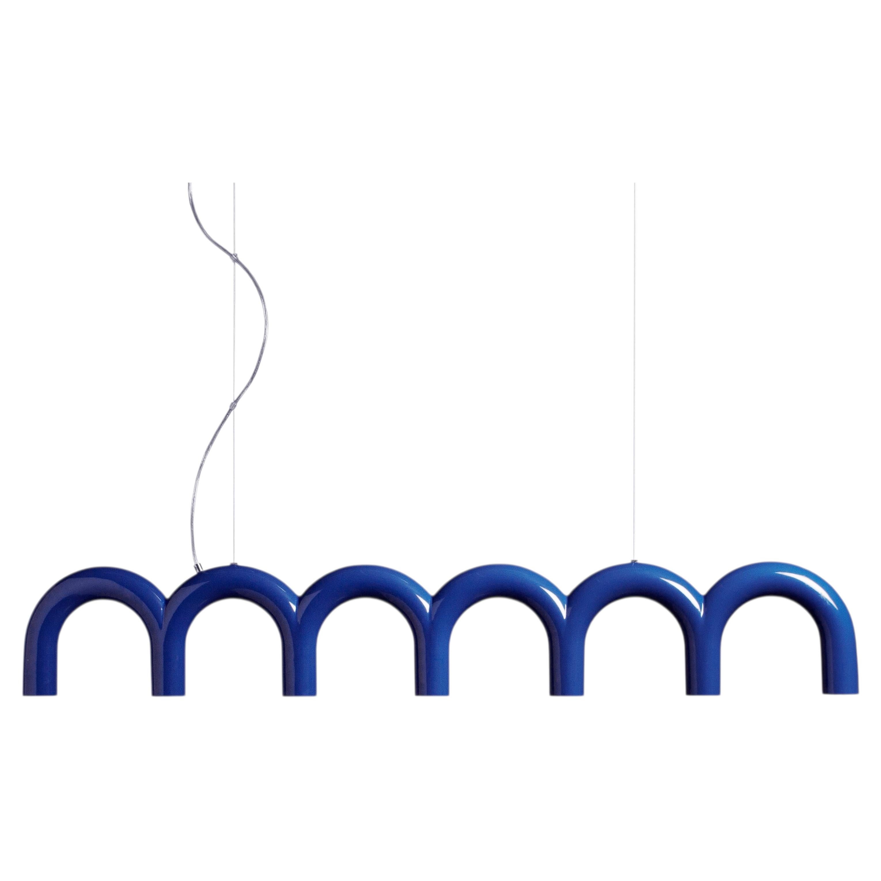 Lampada a sospensione Contemporary 'Arch Straight' di Oblure, Blu