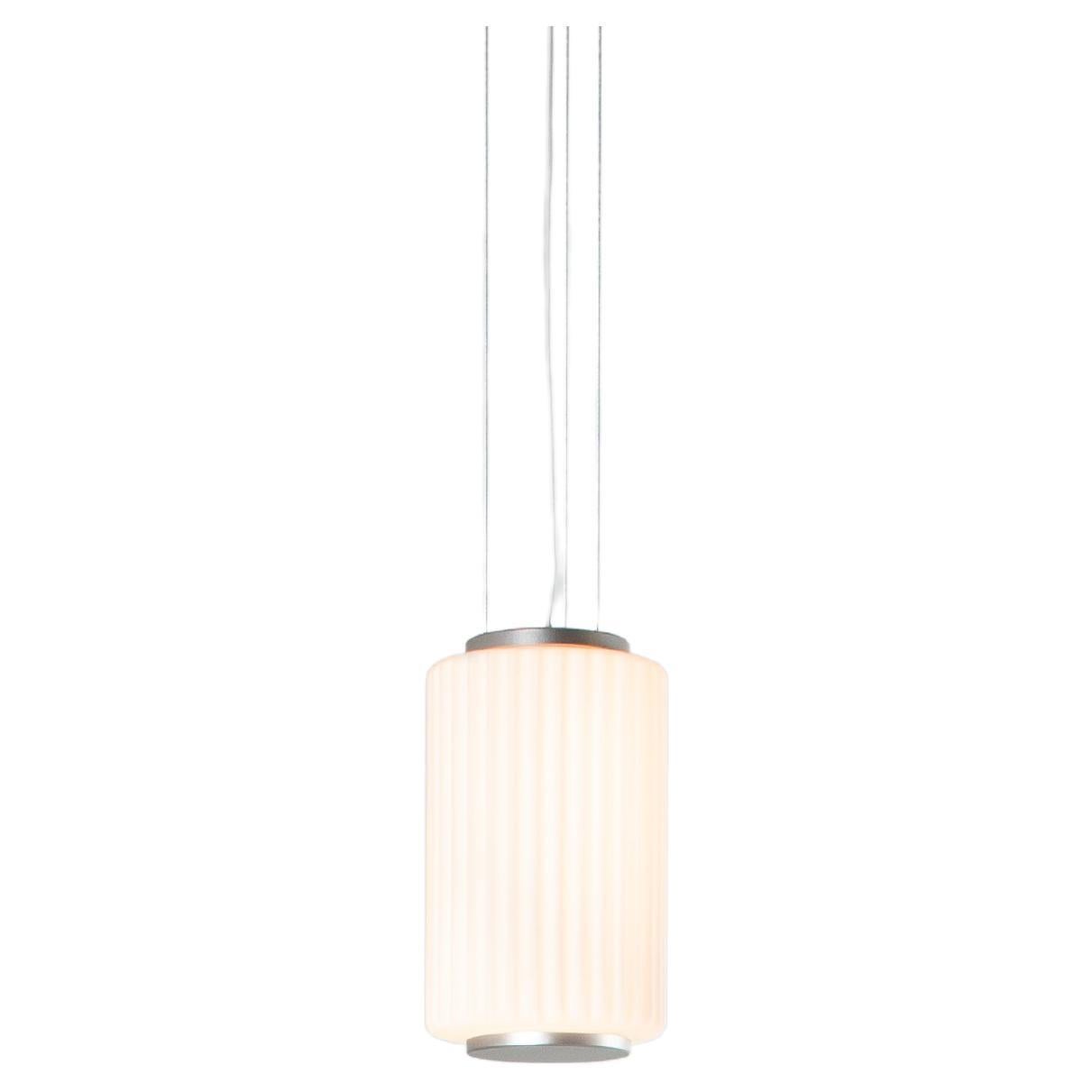 Contemporary Pendant Lamp 'Column' 175 - 1, Vertical, Ivory For Sale