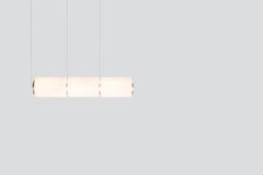 Contemporary Pendant Lamp 'Column' 175-3, Horizontal, Ivory