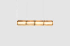 Contemporary Pendant Lamp 'Column' 175-4, Horizontal, Amber
