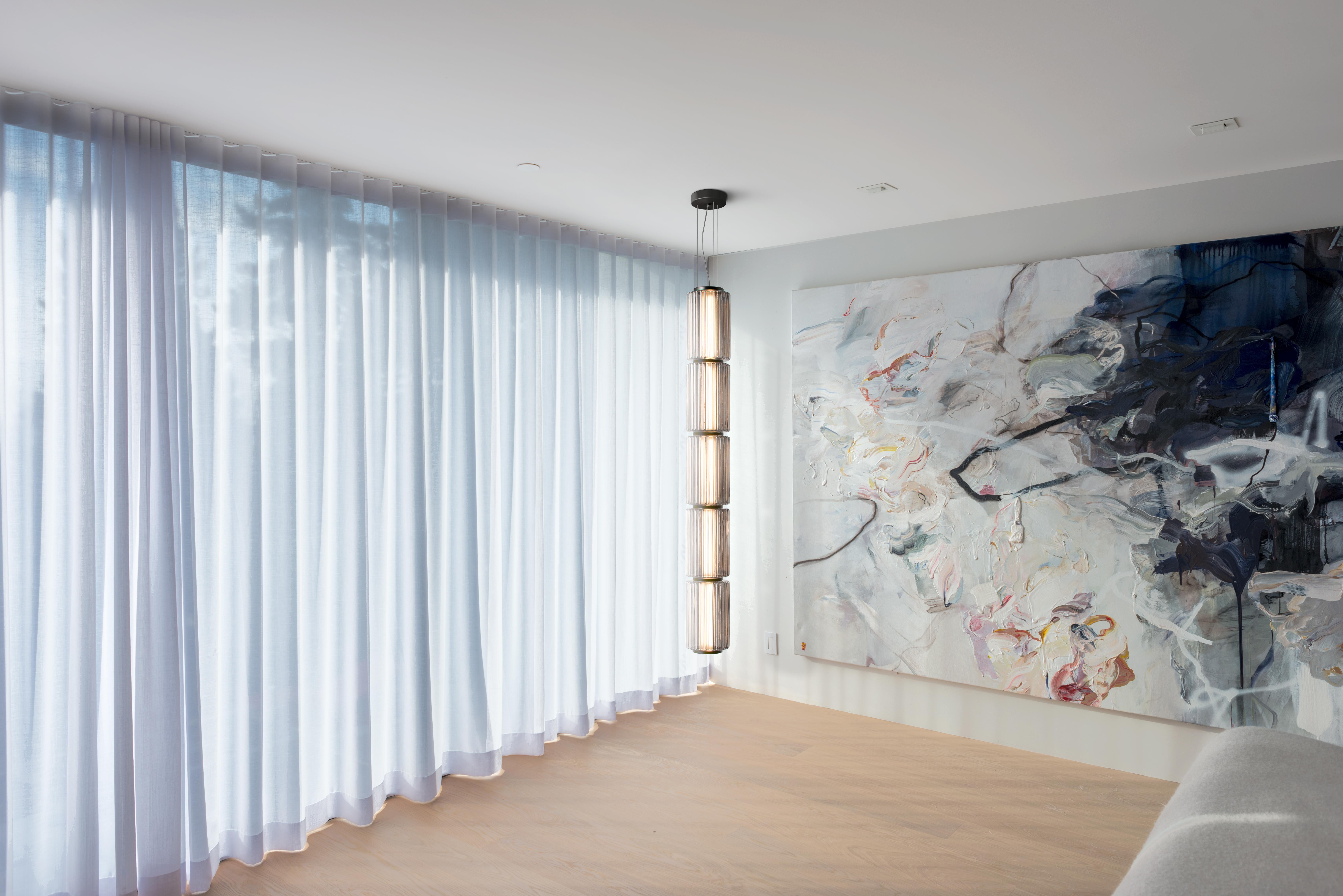 Lámpara Colgante Contemporánea 'Columna' 175-4, Vertical, Ámbar en venta 3