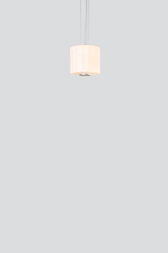 Contemporary Pendant Lamp 'Column' 300 - 1, Vertical, Ivory