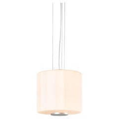 Contemporary Pendant Lamp 'Column' 300 - 1, Vertical, Ivory