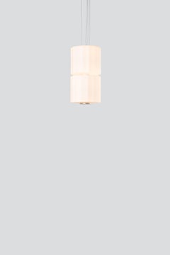 Contemporary Pendant Lamp 'Column' 300 - 2, Vertical, Ivory