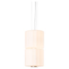 Contemporary Pendant Lamp 'Column' 300 - 2, Vertical, Ivory