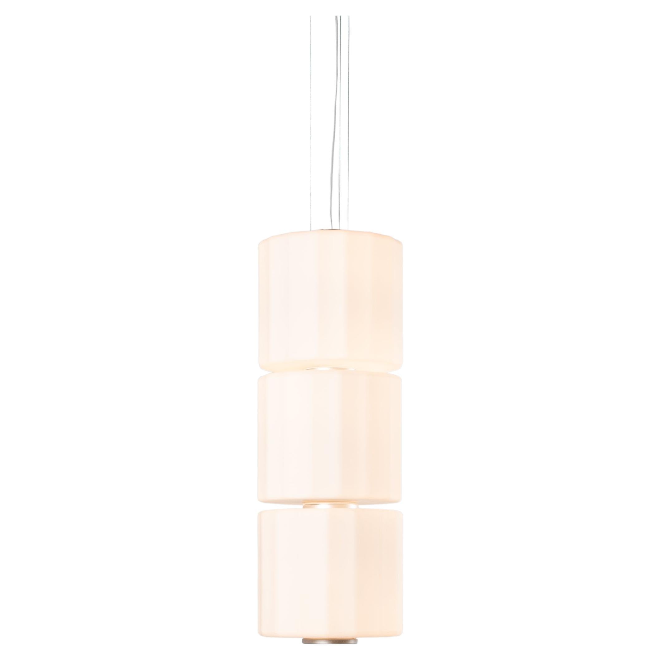 Lámpara Colgante Contemporánea 'Columna' 300 - 3, Vertical, Marfil en venta