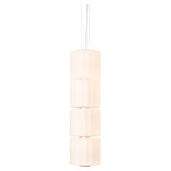 Contemporary Pendant Lamp 'Column' 300 - 4, Vertical, Ivory