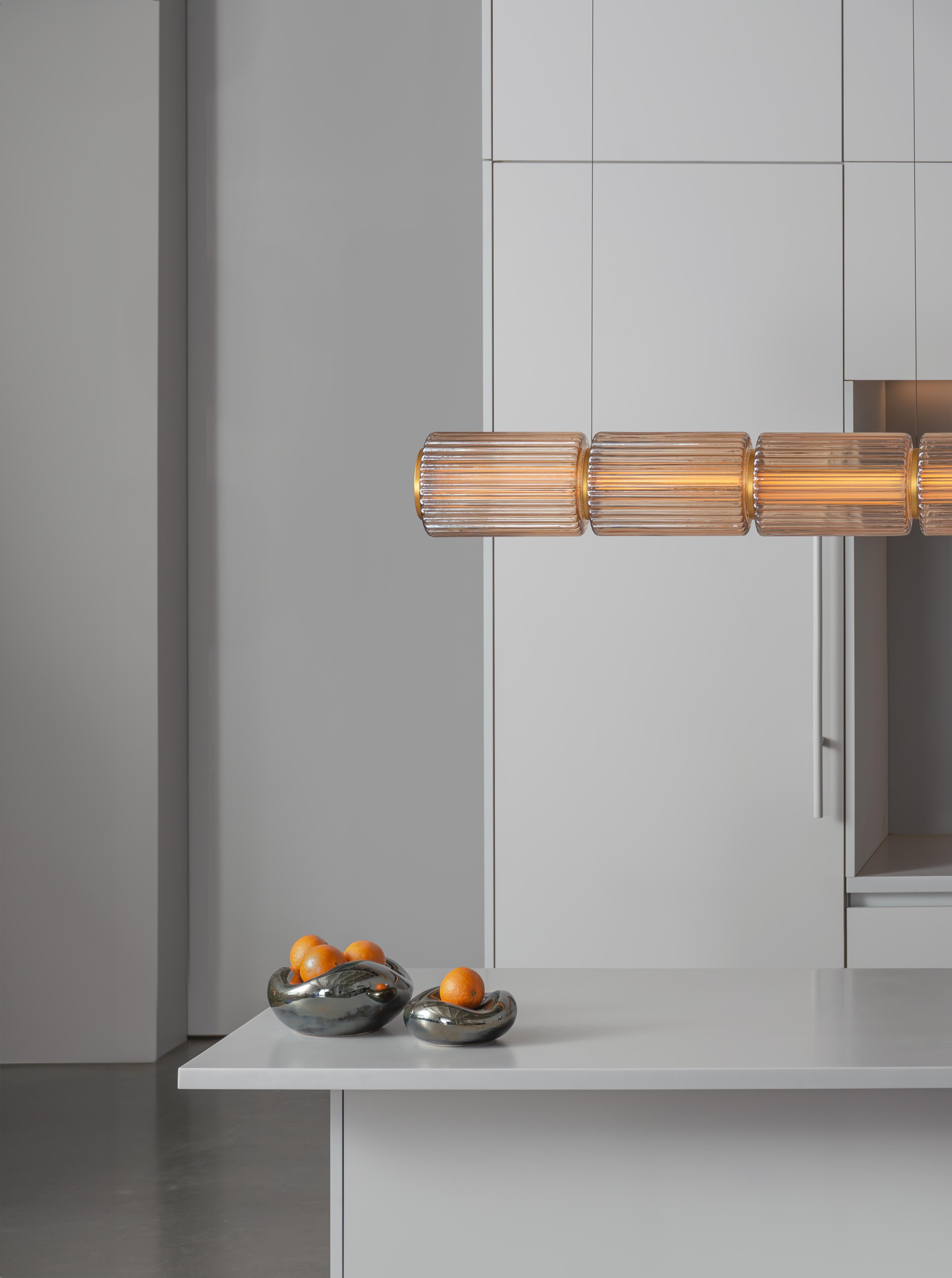 Lámpara Colgante Contemporánea 'Columna' 300 - 6, Horizontal, Marfil en venta 4