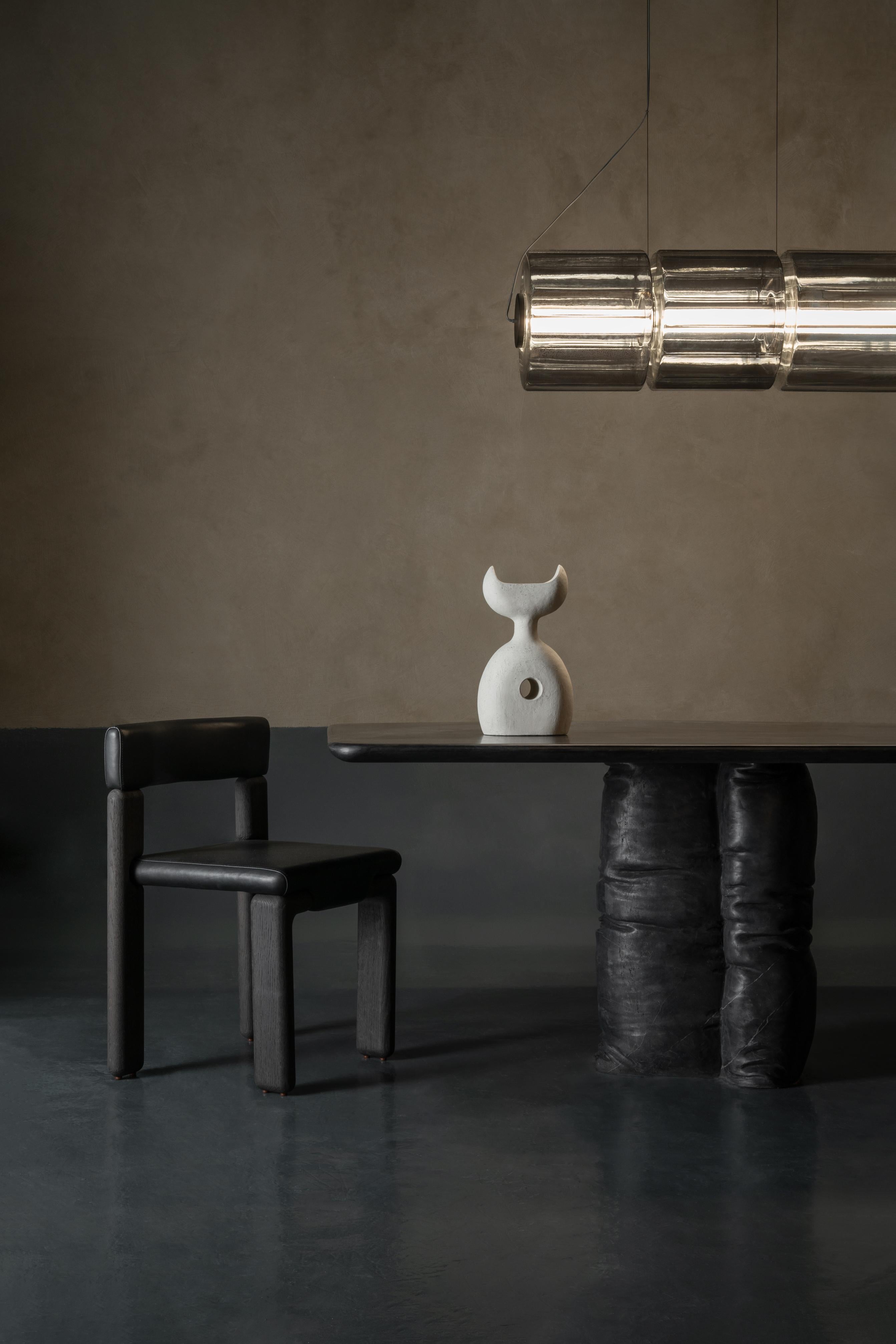 Lámpara Colgante Contemporánea 'Columna' 300 - 6, Horizontal, Marfil Canadiense en venta
