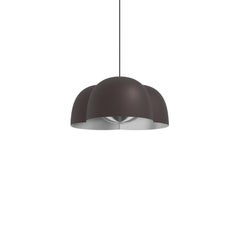 Contemporary Pendant Lamp 'Cotton' by Ago, Large, Chocolate