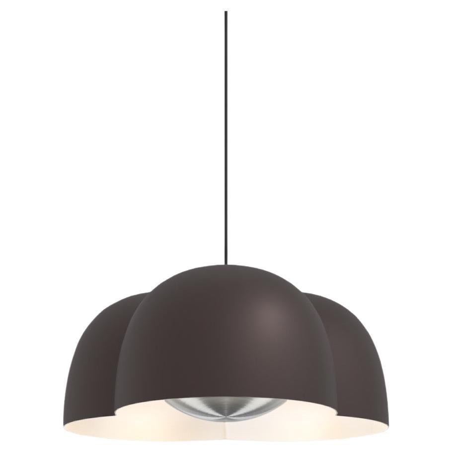 Contemporary Pendant Lamp 'Cotton' by Ago, Large, Chocolate For Sale