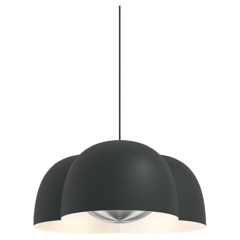 Contemporary Pendant Lamp 'Cotton' by ago, Large - Deep Green For Sale