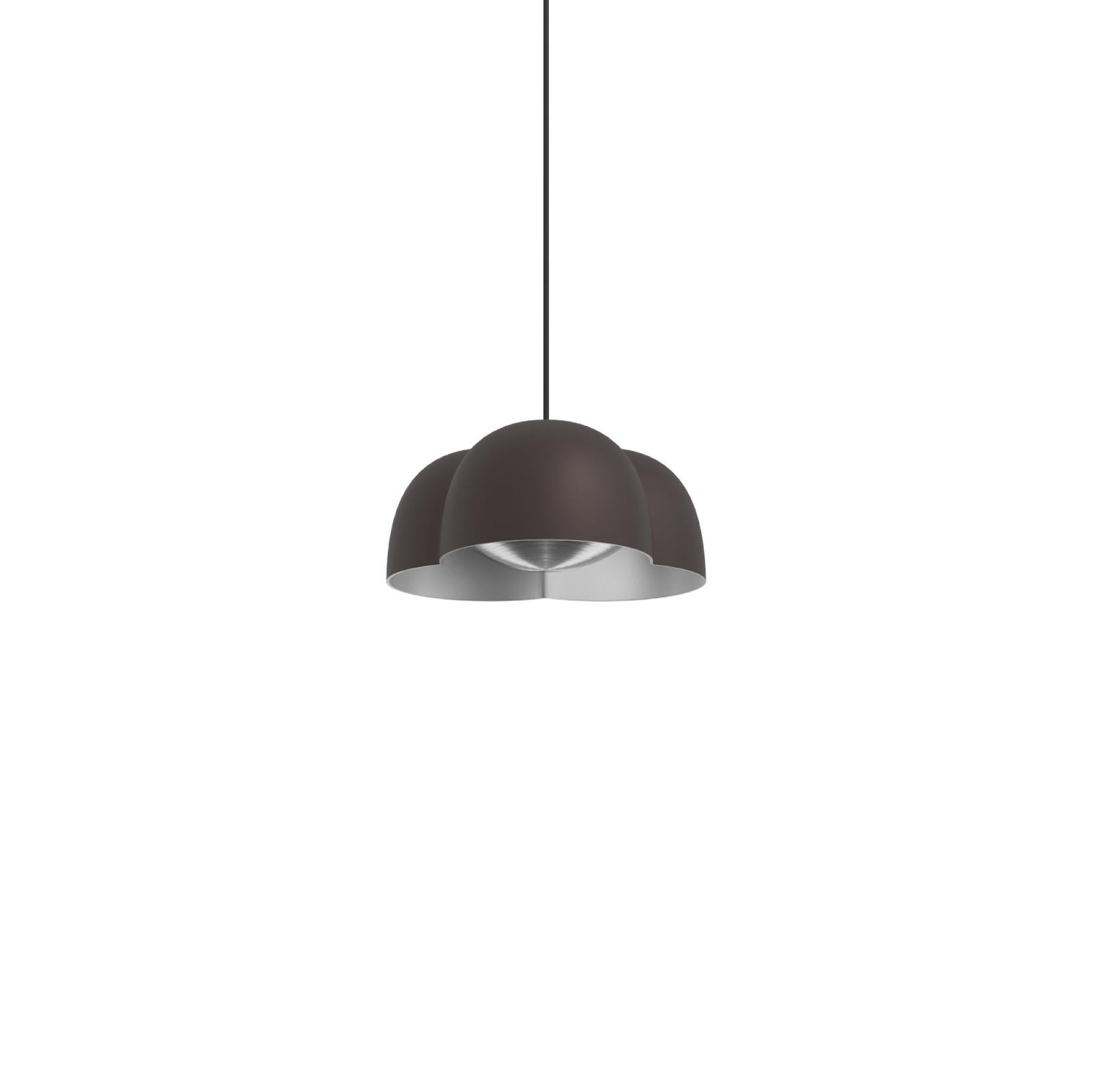 Cotton Pendant lamp by Sebastian Herkner x AGO Lighting
Small - Chocolate

Materials: Aluminum, Stainless 
Light Source: Integrated LED (SMD), DC
Watt. 4W
Color temp. 2700 / 3000K
Cable Length: 3m 

Available colors:
Charcoal, chocolate,