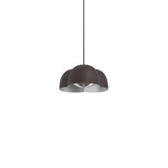 Lampada a sospensione contemporanea 'Cotton' di AGO, piccola, cioccolato