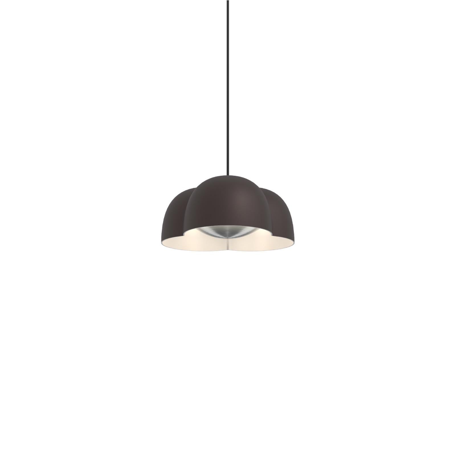 Contemporary Pendant Lamp 'Cotton' by AGO, Small, Chocolate  In New Condition For Sale In Paris, FR