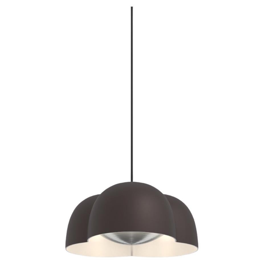 Contemporary Pendant Lamp 'Cotton' by AGO, Small, Chocolate  For Sale