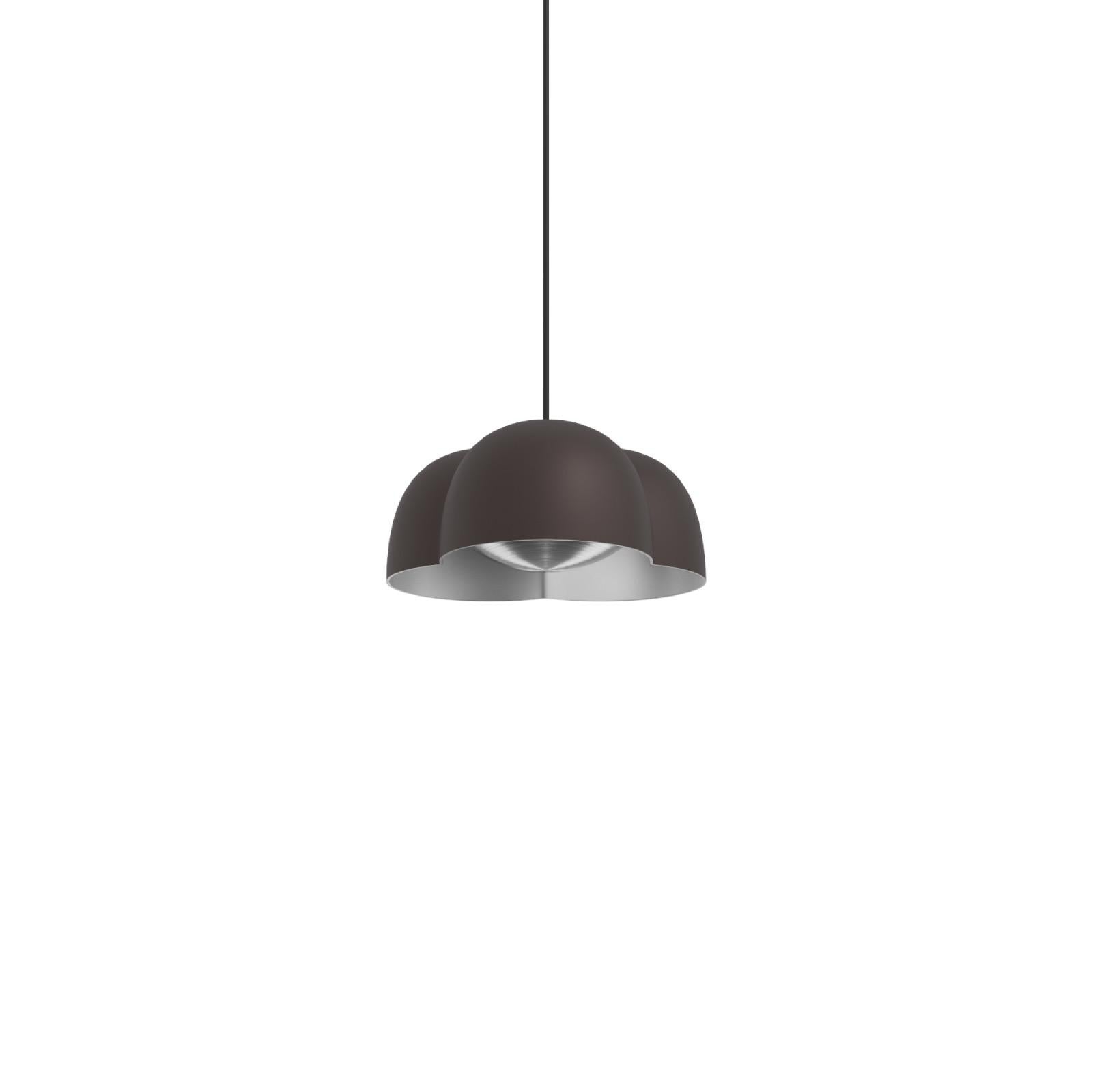 Aluminium Lampe à suspension contemporaine 'Cotton' de AGO, petit modèle, vert foncé en vente