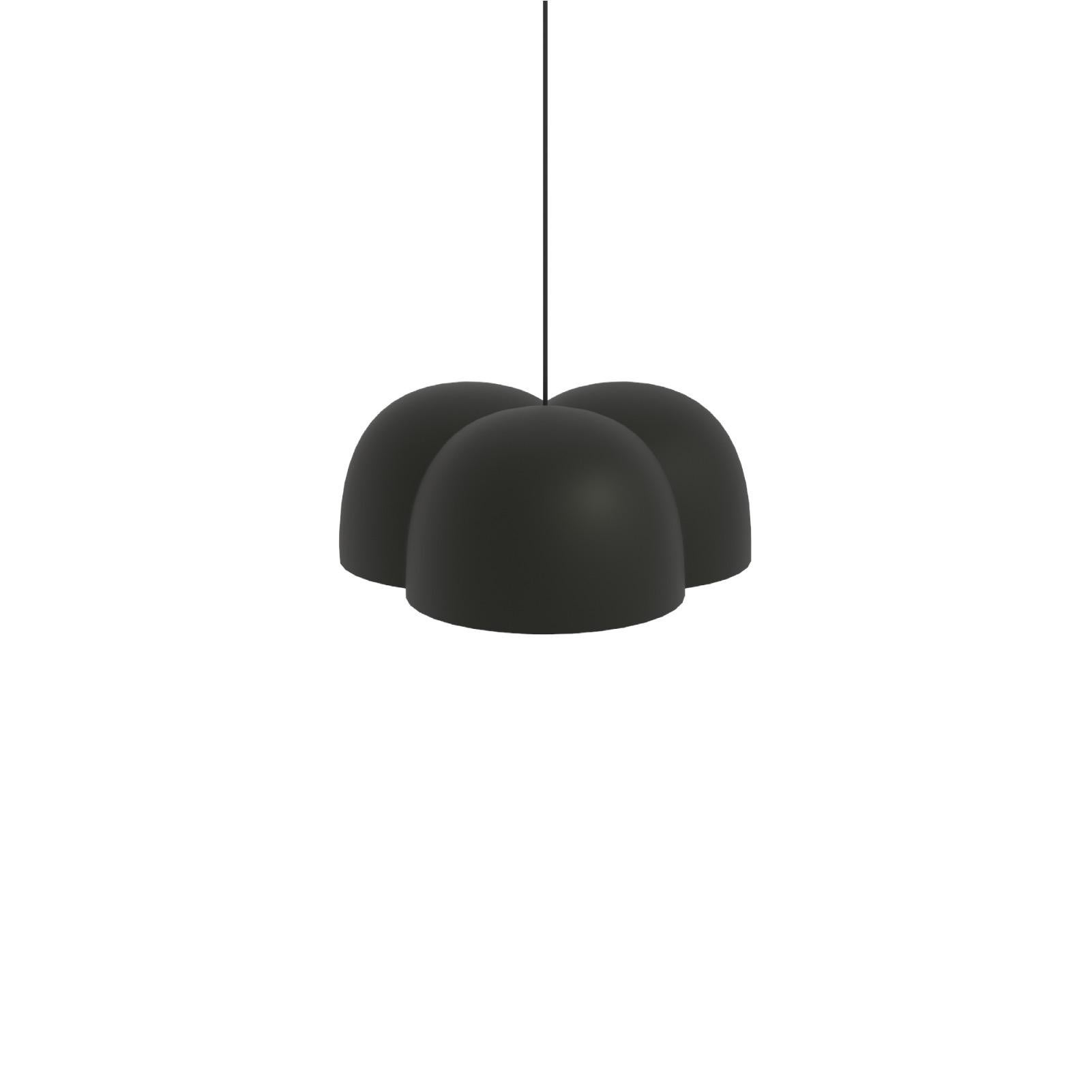 Contemporary Pendant Lamp 'Cotton' by Sebastian Herkner x Ago, Large - Charcoal  In New Condition For Sale In Paris, FR