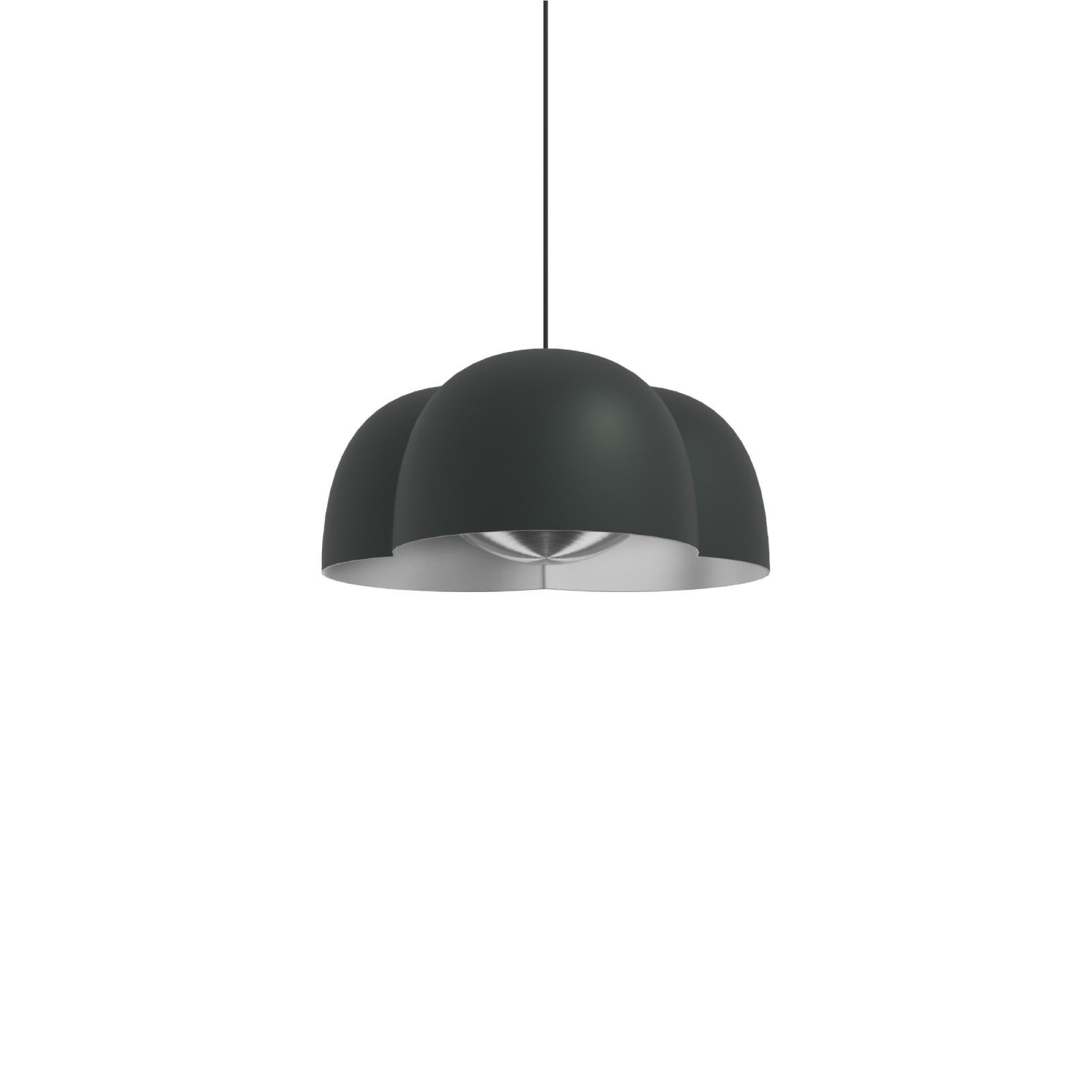 Contemporary Pendant Lamp 'Cotton' by Sebastian Herkner x Ago, Large - Charcoal  For Sale 1