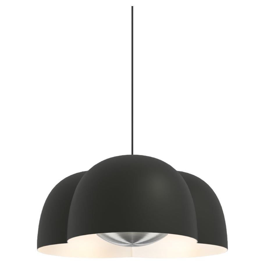 Contemporary Pendant Lamp 'Cotton' by Sebastian Herkner x Ago, Large - Charcoal  For Sale