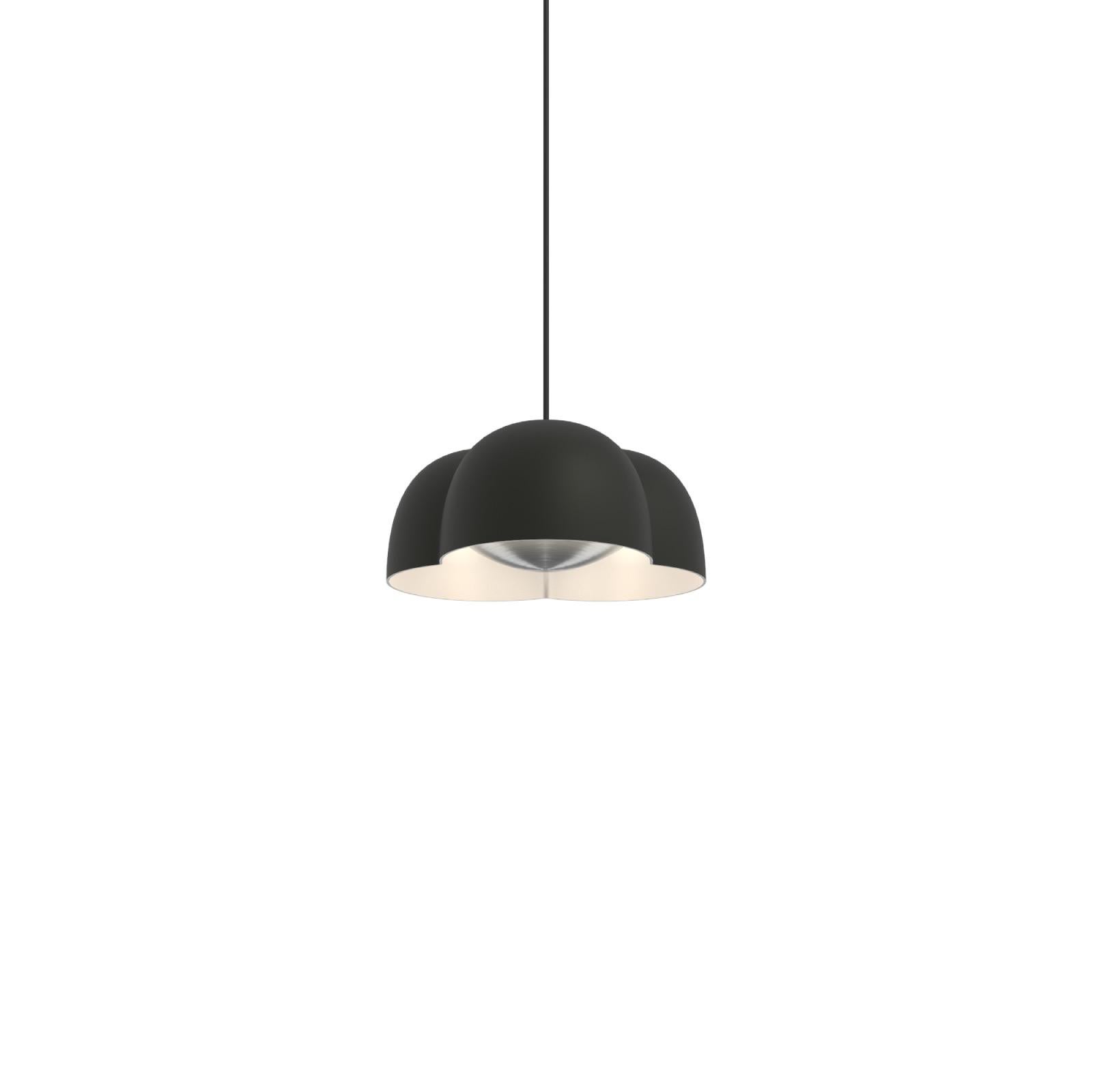 Contemporary Pendant Lamp 'Cotton' by Sebastian Herkner x Ago, Small, Charcoal  In New Condition For Sale In Paris, FR