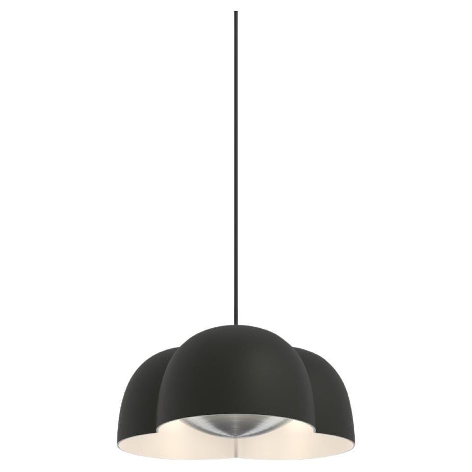 Contemporary Pendant Lamp 'Cotton' by Sebastian Herkner x Ago, Small, Charcoal  For Sale