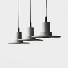Contemporary Pendant Lamp 'DIE' in Concrete