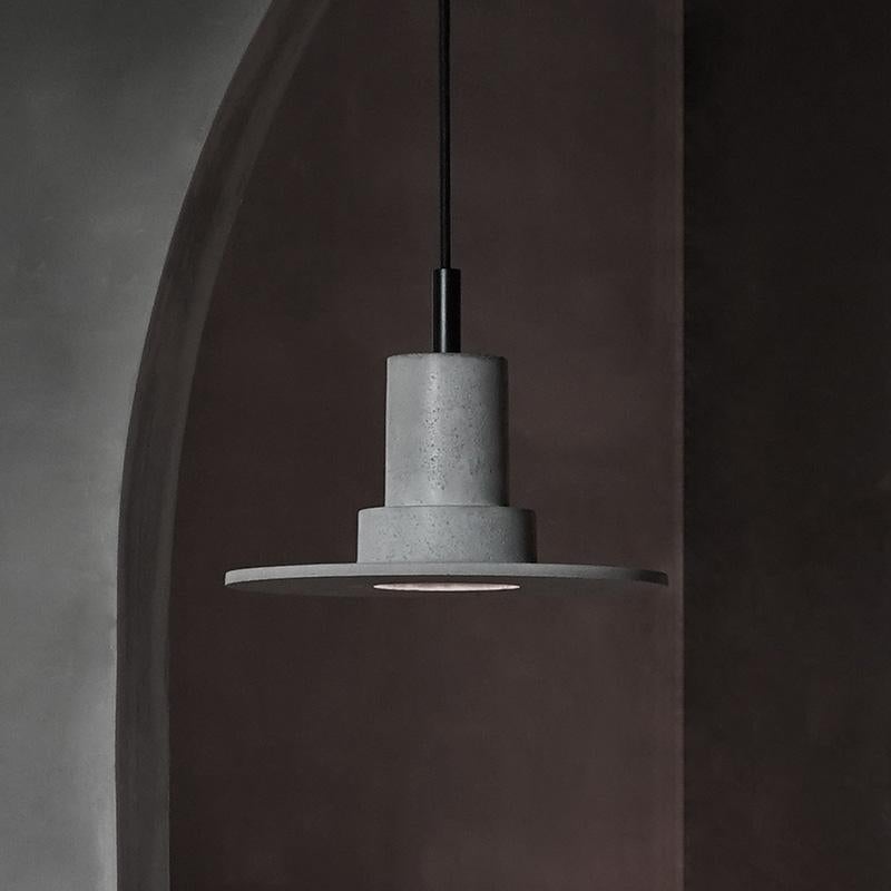 Chinese Contemporary Pendant Lamp 'DIE' in Concrete For Sale