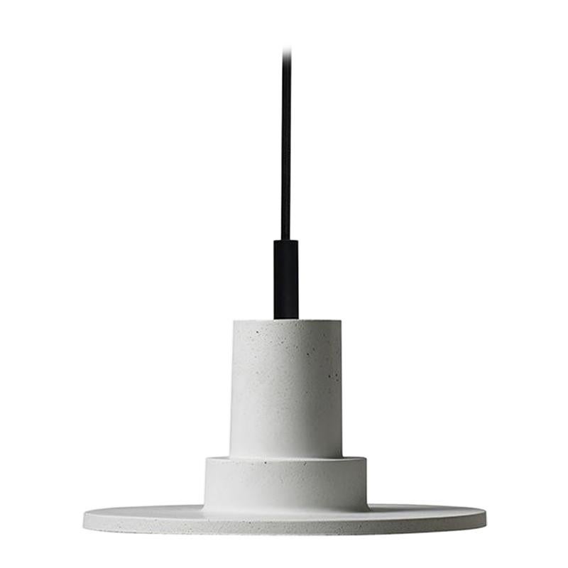 Contemporary Pendant Lamp 'DIE' in Concrete For Sale