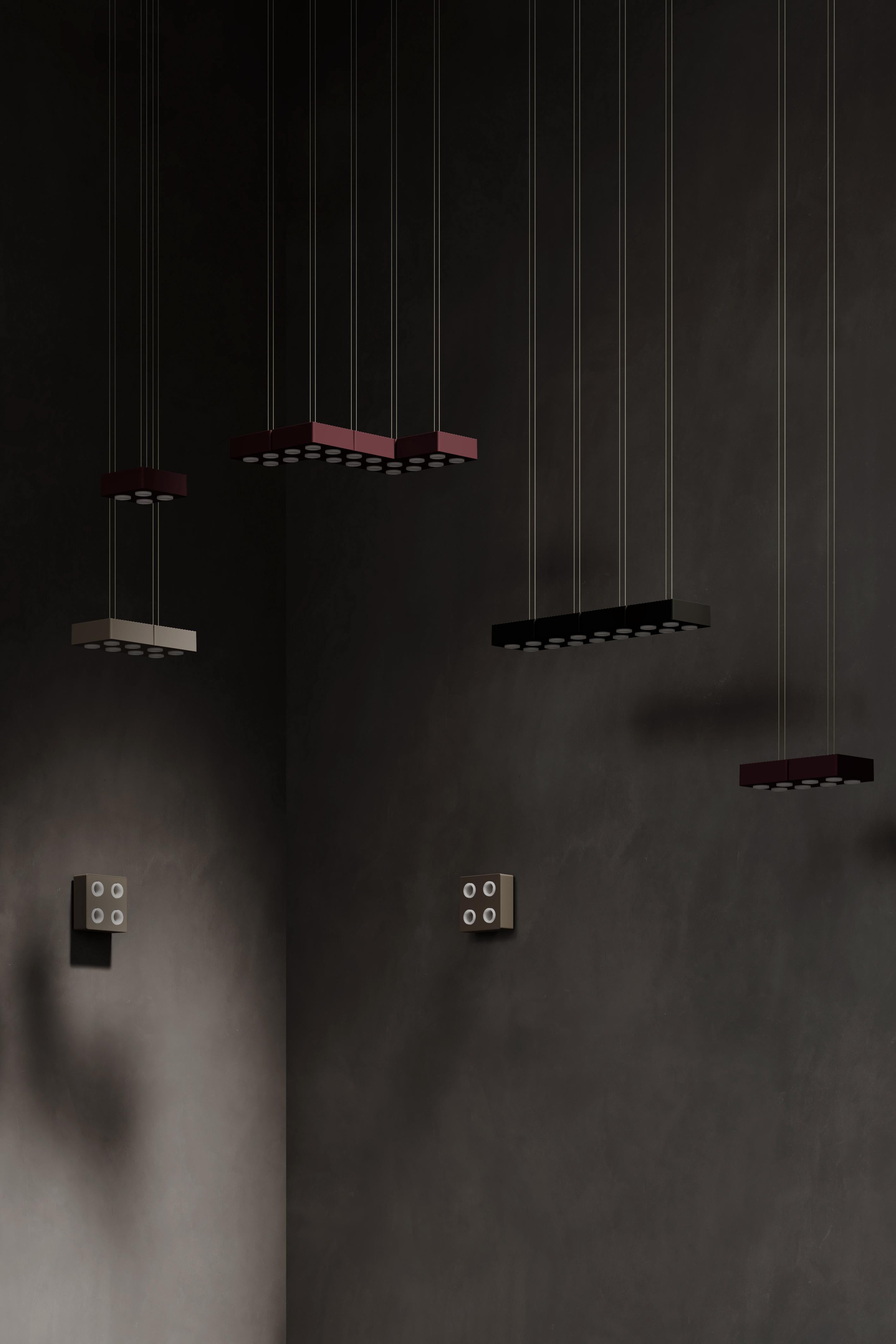 Lampe à suspension contemporaine Domino de Sylvain Willenz x, antérieur à anthracite  en vente 5
