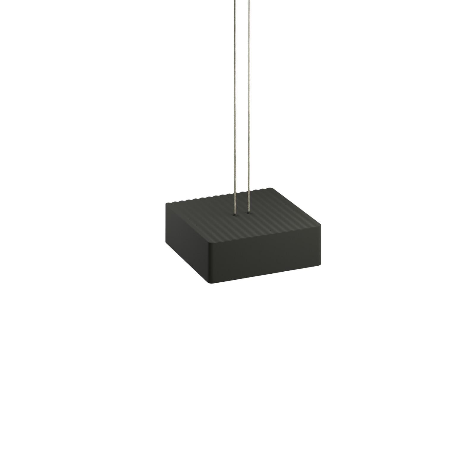 Aluminium Lampe à suspension contemporaine Domino de Sylvain Willenz x, antérieur à anthracite  en vente