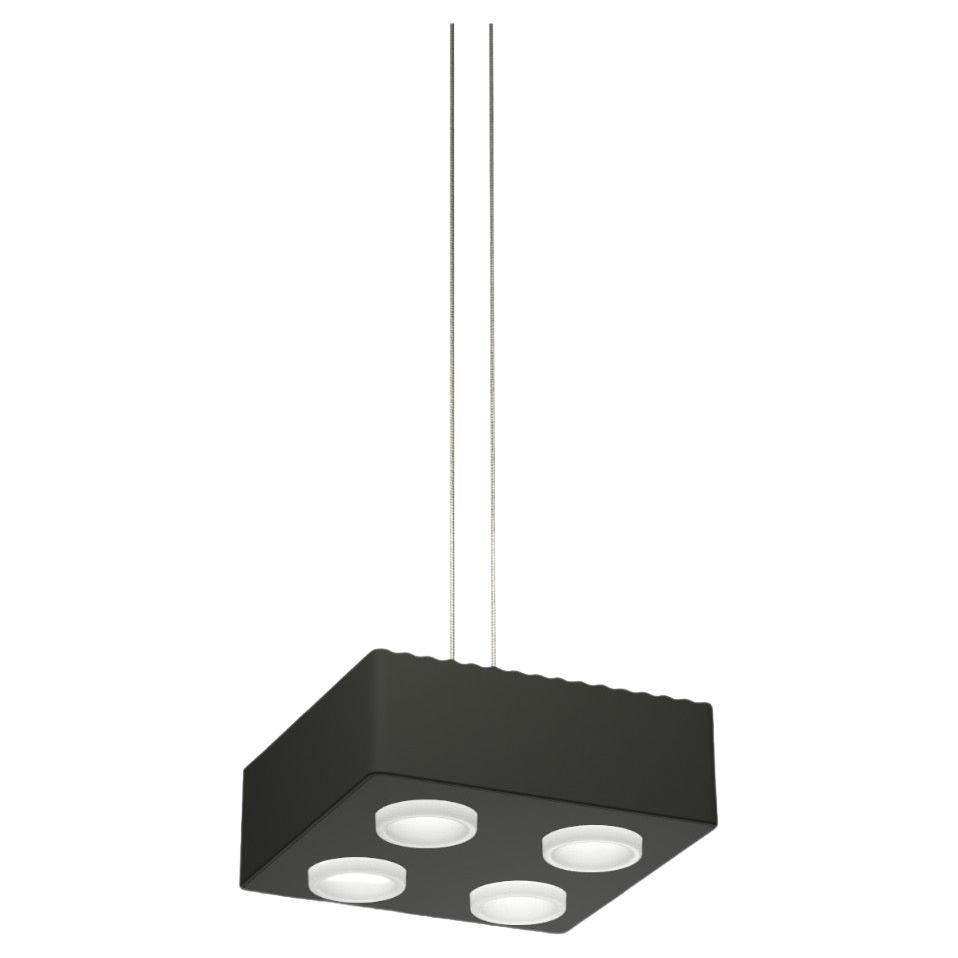 Contemporary Pendant Lamp 'Domino' by Sylvain Willenz x ago, Charcoal  For Sale