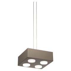 Zeitgenössische Pendelleuchte „Domino“ von Sylvain Willenz x AGO, Schlammgrau