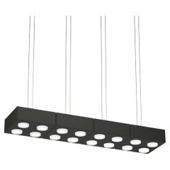 Contemporary Pendant Lamp 'Domino' by Sylvain Willenz x AGO, Quad - Charcoal