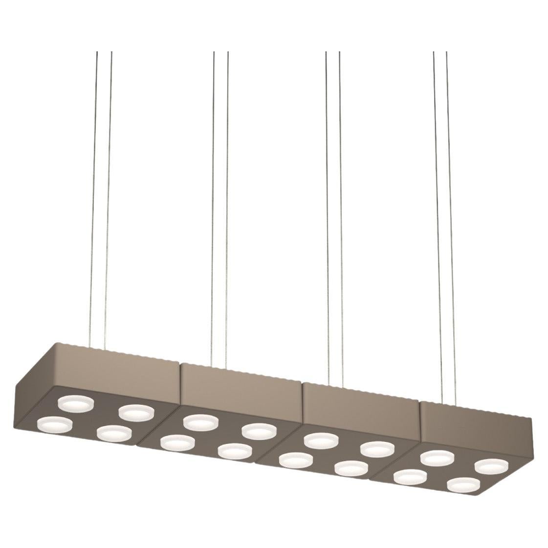 Contemporary Pendant Lamp 'Domino' by Sylvain Willenz x AGO, Quad - Mud Gray  For Sale