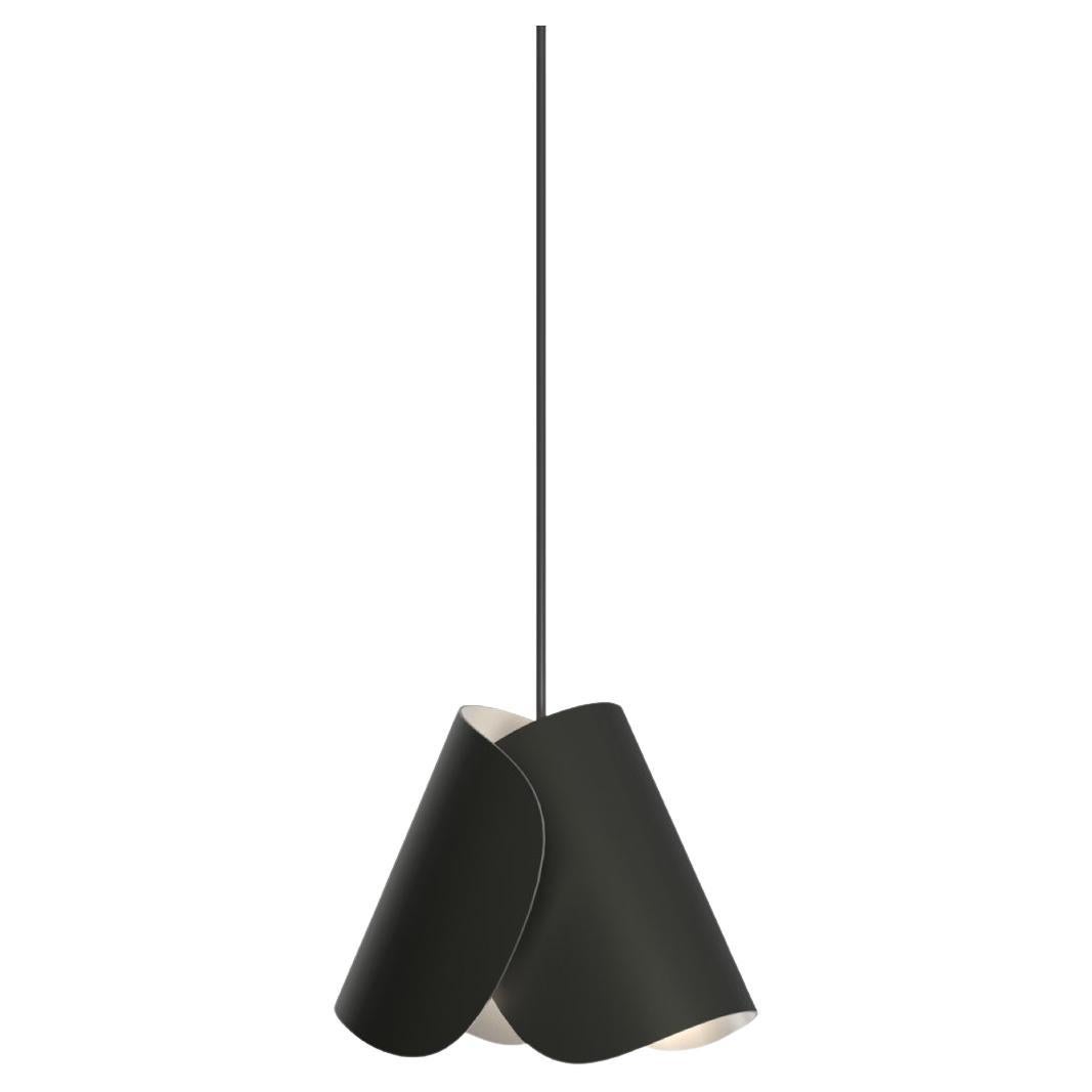 Contemporary Pendant Lamp 'Flip' by Sebastian Herkner x AGO, Charcoal