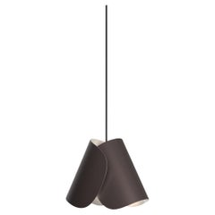 Contemporary Pendant Lamp 'Flip' by Sebastian Herkner x AGO, Chocolate