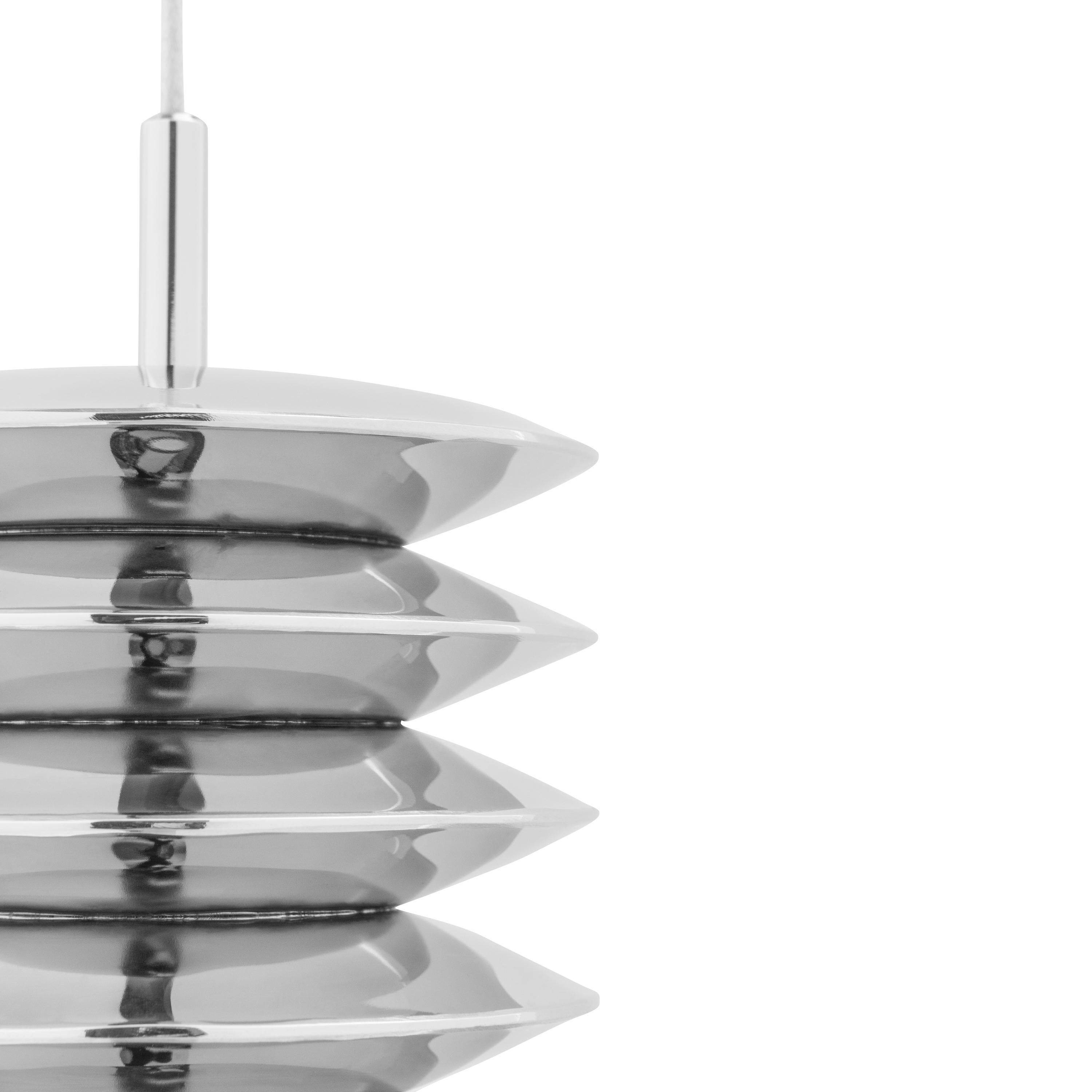 Lampada a sospensione Contemporary 'Harmonica' Inox di Zieta In condizioni Nuovo in vendita a Paris, IDF