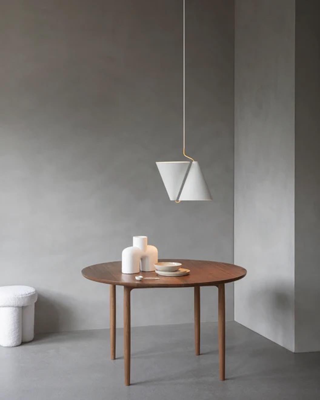 Scandinavian Modern Contemporary Pendant Lamp in White Steel 'Mosaik II' by LYFA For Sale