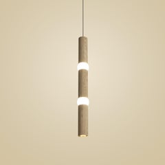 Contemporary Pendant Lamp 'Lightbone L' by Oblure, Natural Oak