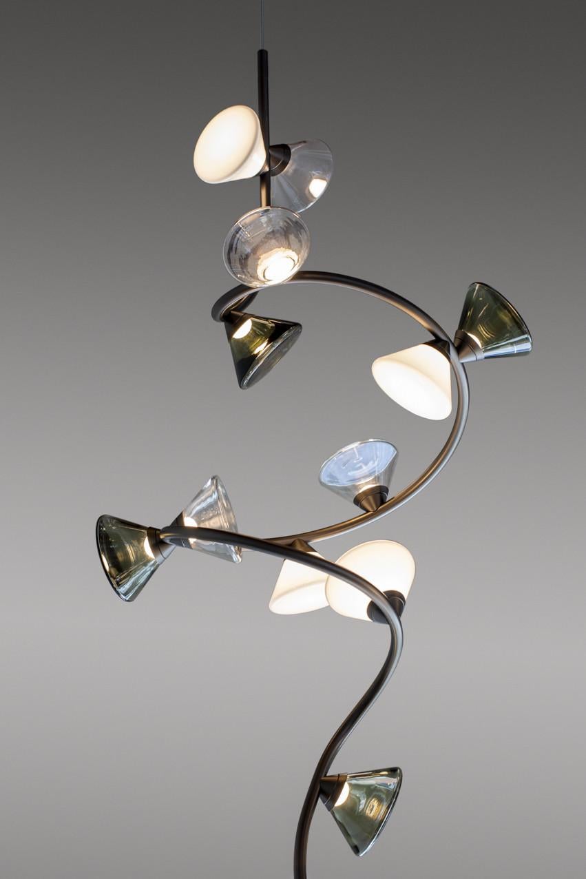 Lampe à suspension contemporaine 'Linfa' 565.22b par Federico Peri x Tooy, Or Neuf - En vente à Paris, IDF